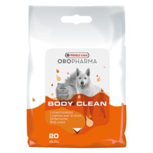 Oropharma Body Clean мокри кърпички за почистване на лапички и тяло