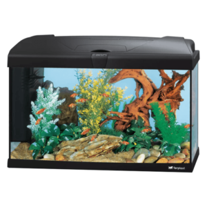 Capri 60 LED Black стъклен аквариум с вътрешен филтър