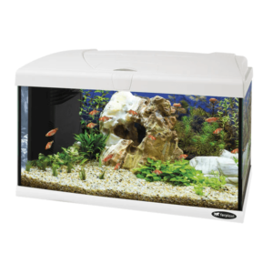Capri 60 LED White стъклен аквариум с вътрешен филтър