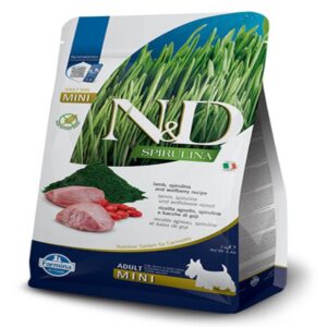 N&D Spirulina Mini Adult Lamb гранули за кучета с агне