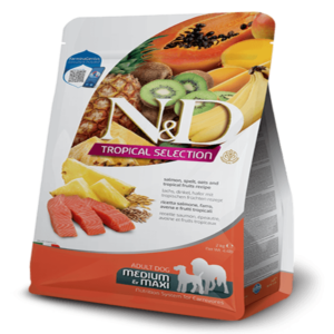 N&D Tropical Medium&Maxi Adult Salmon гранули за кучета