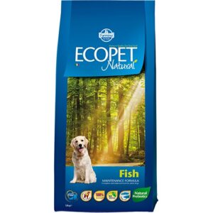 Ecopet Natural Fish екструдирана храна за кучета от всички породи