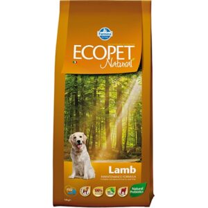 Ecopet Natural Lamb гранули за кучета от всички породи