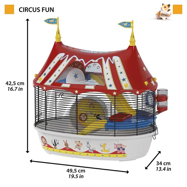Ferplast Circus Fun цветна клетка за хамстери 10