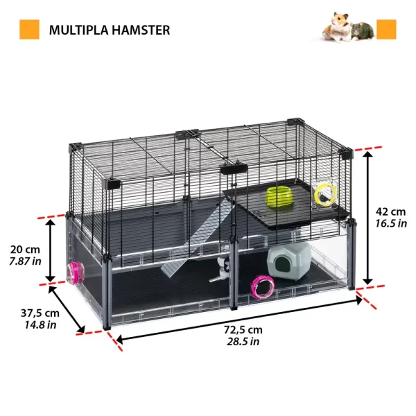 Ferplast Multipla Hamster клетка за хамстери и мишки 10