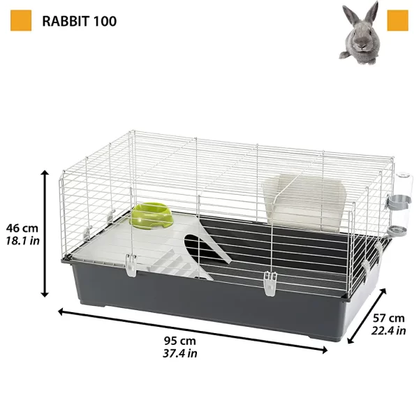 Ferplast Rabbit 100 клетка за зайци и морски свинчета 9