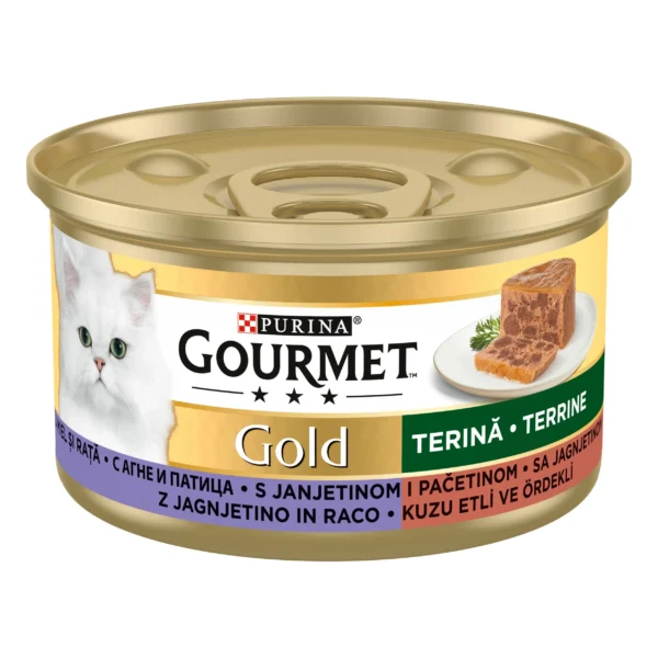 Purina Gourmet Gold хапки в сос с агне и патица