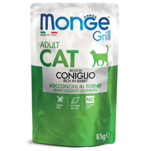 Monge Grill Cat Adult Rabbit хапки в сос за котки