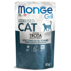 Mono Grill Sterilised Cat Trout пауч за кастрирани котки