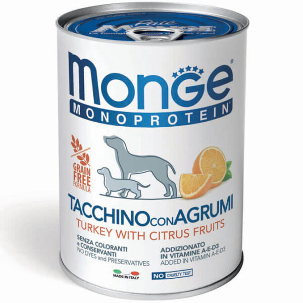 Monoprotein Pate Dog Turkey and Citrus Fruits пастет за кучета