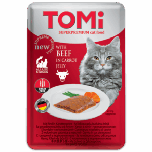 Tomi Cat Beef and Carrot zheliran pauch za kotki