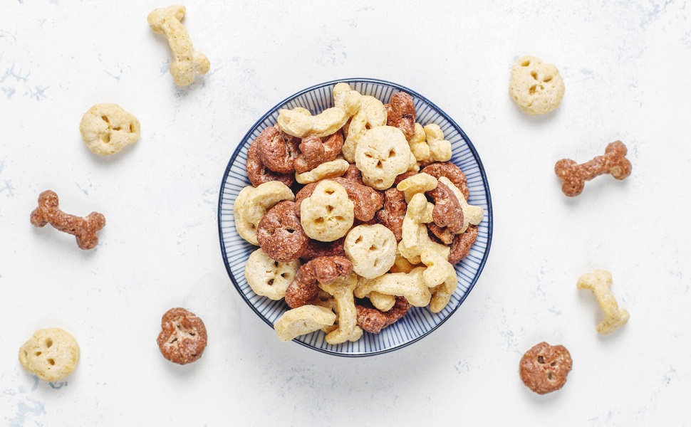 кучата за храна суха