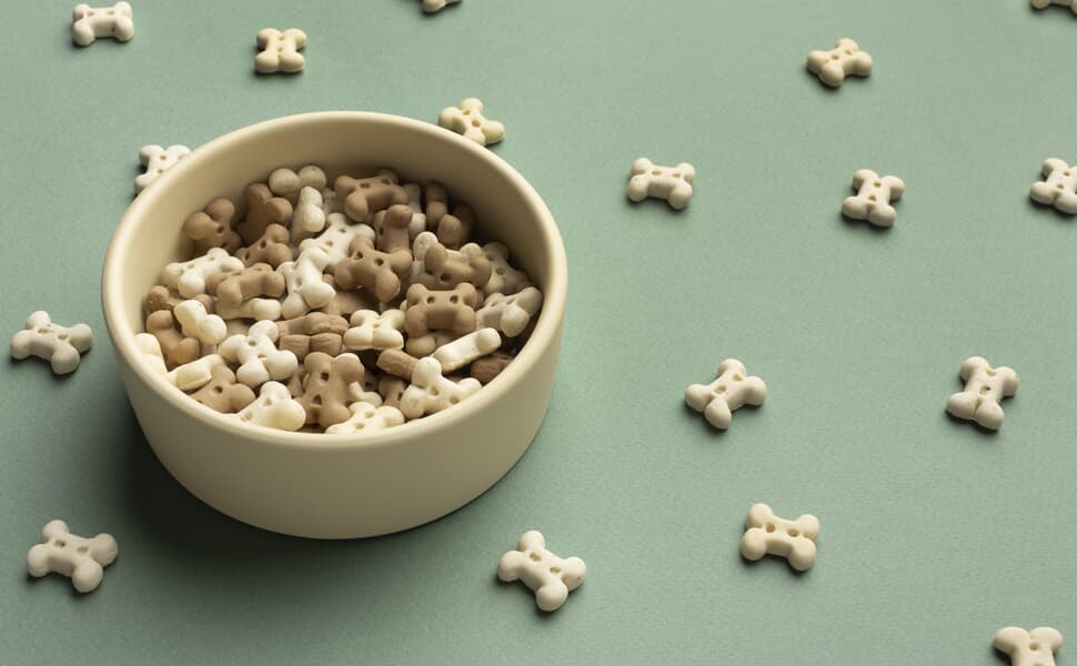 сухата храна кучето на