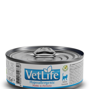 Vet Life Cat Hypoallergenic Pork and Potato Can