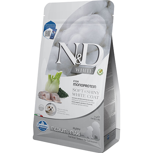 N&D White Puppy Medium&Maxi